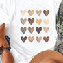 Neutral Heart Grid Graphic Tee PLUS