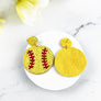 SEED BEAD SPORTS BALL POST EARRING