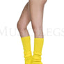 Ribbed acrylic footless leg warmers