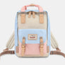 Himawari Contrast Waterproof Nylon Backpack Bag