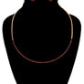 Red Stoned Simple Necklace Set