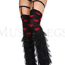 Sheer layered leg warmer