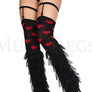 Sheer layered leg warmer