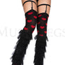 Sheer layered leg warmer