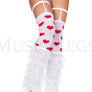 Sheer layered leg warmer