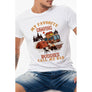 My Favorite Camping Buddies Call Me Dad Graphic Tee Father's Gift Size L White
