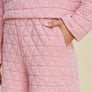 Double Take Full Size Texture Round Neck Long Sleeve Top and Shorts Set