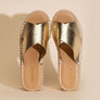 PARTNER-S RAFFIA PLATFORM SLIDES