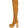BUBBLE HIGH BLOCK HEELED OVER THE KNEE BOOTS