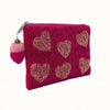 Heart Coin Purse Hearts Abstract Love Valentines Day Red Pink Mini Wallet Purse