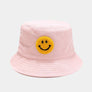 Smile jacquard terry towel bucket hat Light Pink