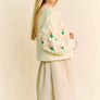 Davi & Dani Floral Pattern Button Down Cardigan