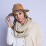 TWO TONED INFINITY STRING SCARF