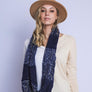 TWO TONED INFINITY STRING SCARF