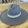 Wide brim panama hat in vegan felt