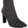 Sakura Diamante Embellished Microfiber Boots