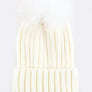 Raccoon Fur PomPom Beanie