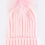 Raccoon Fur PomPom Beanie
