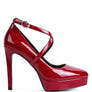 PIXIE DUST CROSS STRAPPED STILETTO SANDAL