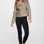 Coalition LA Studded Classic Moto Faux Leather Jacket
