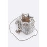 DIONA J RHINESTONE ICONIC TOP HANDLE BUCKET BAG COLOR GOLD
