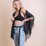 Crochet Medallion Tassel Kimono