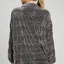 Umgee Ruched Tiered Button Up Shirt