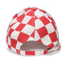CHECKER PLAID PRINT CAP HAT