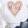 Retro Mama Heart Graphic Tee