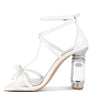 Affluence T Strap Stone Encrusted Heeled Sandal