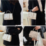 Women Girl Lady Mini Croc Alligator Crossbody Chain Leather Bag Handbag - Small Neon Tone, Adjustable Shoulder Strap, Stylish & Compact Clutch