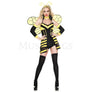 Buzzed Bee 5 Pc Striped Halter Women’s Halloween Cosplay Costume Set Sz XS