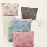 Zenana Corduroy Smile Clutch Bag