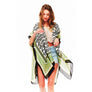 DIONA J PAISLEY PRINTED SILKY KIMONO ONE SIZE COLOR RED