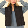 VERY J Zip Up Puffer Padded Warm Vest