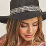 TRIBAL BAND FLAT TOP SUN HAT