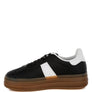 Knockout Faux Leather Lace-Up Sneakers