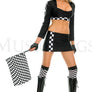 Long sleeve race car skirt set