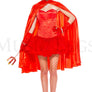 Devil’s cape with sparkly sequin stay up collar