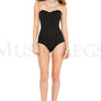Strapless lace up back bodysuit