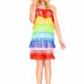 Music Legs Rainbow Fringe Flapper