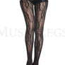 Floral lace pantyhose