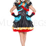 Plus Size Day Of The Dead Darling Costume
