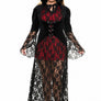 Plus Size Black Widow Vampire Costume