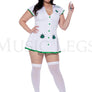 Plus Size Sexy Leaf Nurse