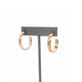 HALF HOOP STUD EARRING
