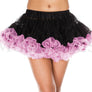 Contrast colored trim petticoat