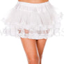 Lace trim mesh petticoat