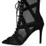 Anarki Mesh Lace-Up Ankle Boots