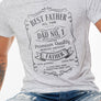 Best Father all The Time, Father's Day Graphic Tee Round Neck Statment T-Shirt for Men